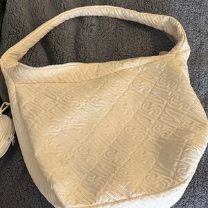 Steve Madden Cream Quilted Women's Bag